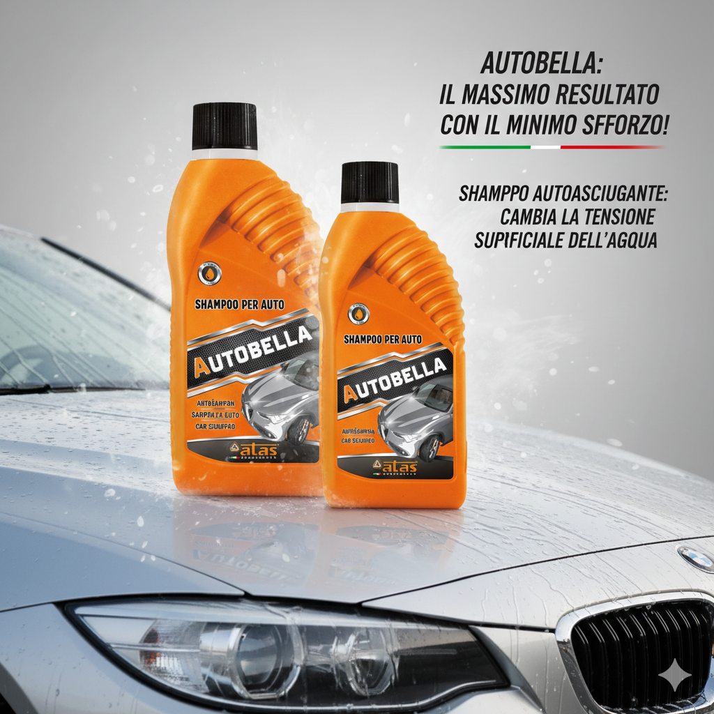 Atas Autobella 1 kg - Shampoing et cire professionnels pour voiture | Suisse