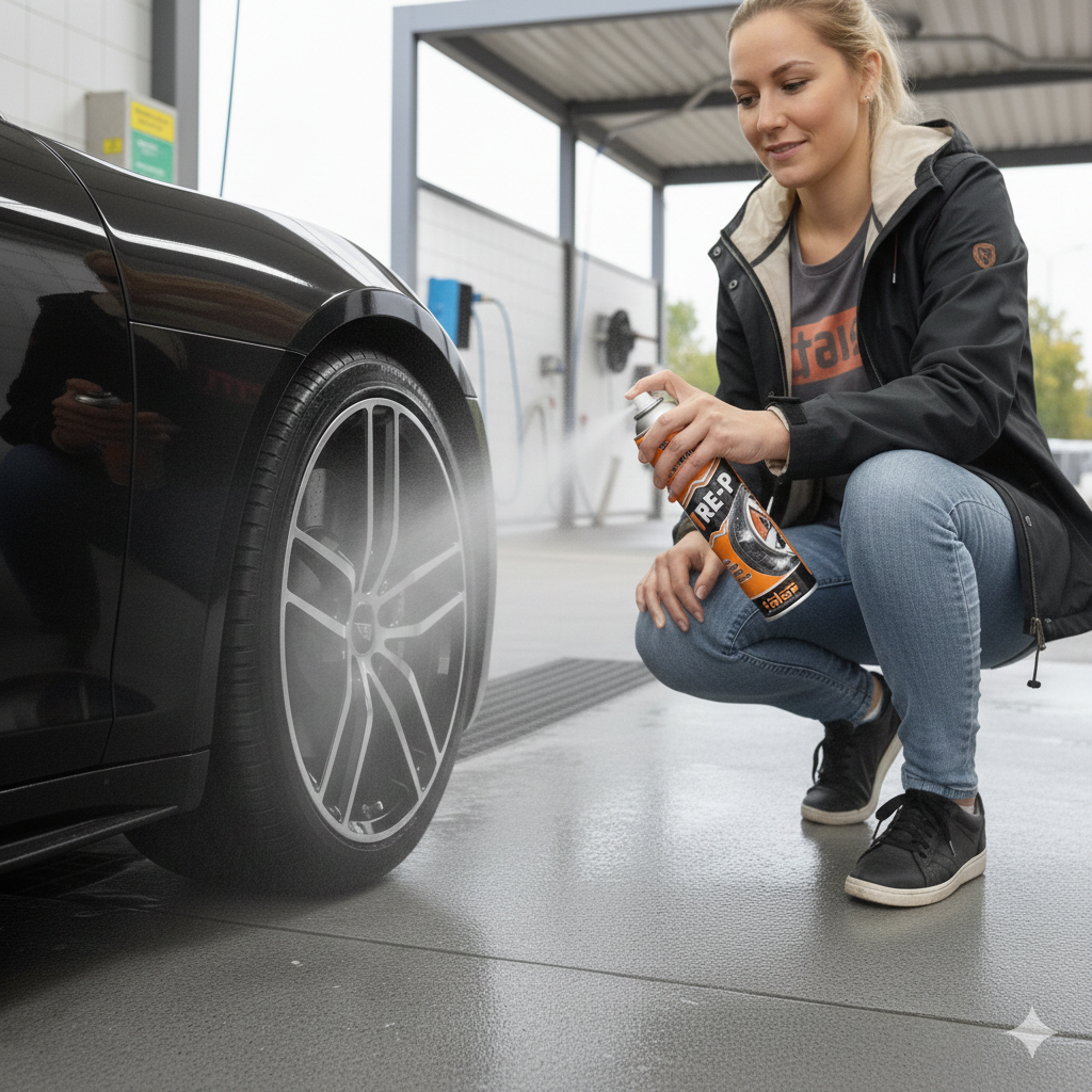 Atas Tre P 400 ml – Professionelles Hochglanz-Reifenspray Schwarz | Schweiz