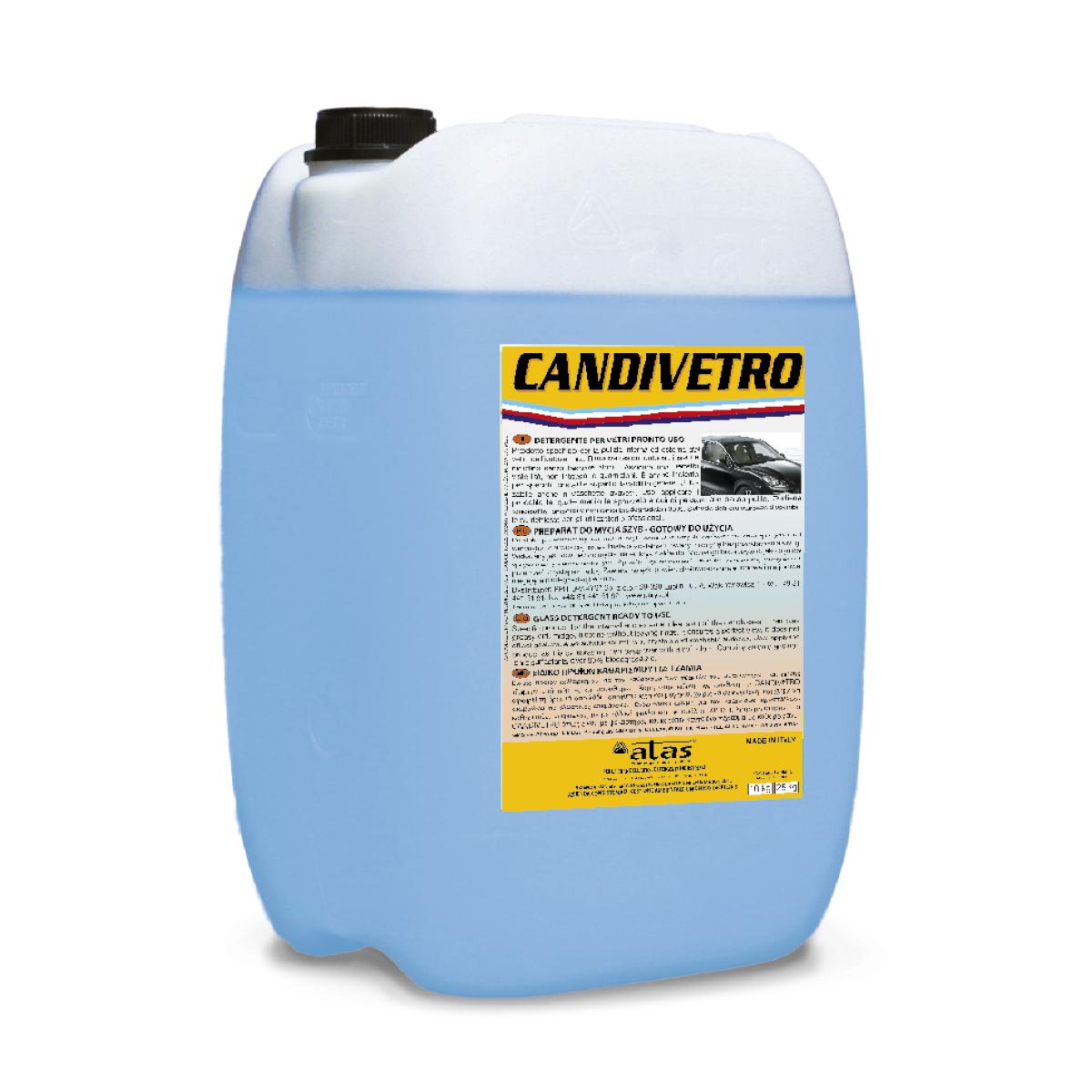 Nettoyant pour vitres antistatique professionnel Atas Candivetro 25 kg | Suisse