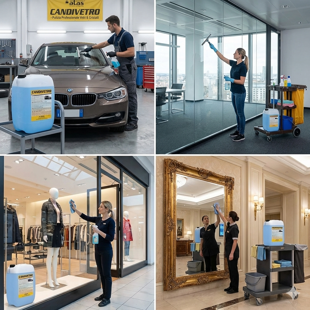 Nettoyant pour vitres antistatique professionnel Atas Candivetro 25 kg | Suisse