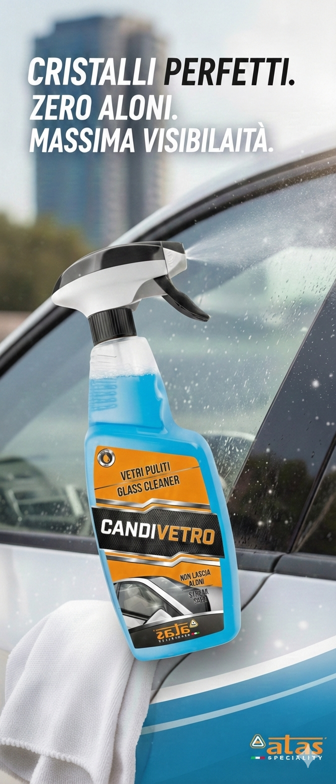 Atas Candivetro 750 ml – Professioneller antistatischer Glasreiniger | Schweiz 