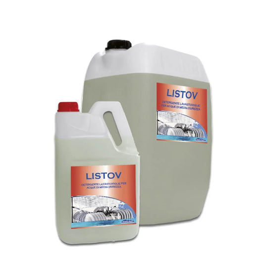 Taniche di detergente lavastoviglie alcalino concentrato LISTOV per uso professionale
