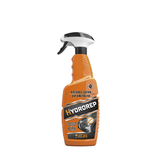 Spray asciugante e lucidante per auto HYDROREP, 750 ml, flacone arancione con erogatore