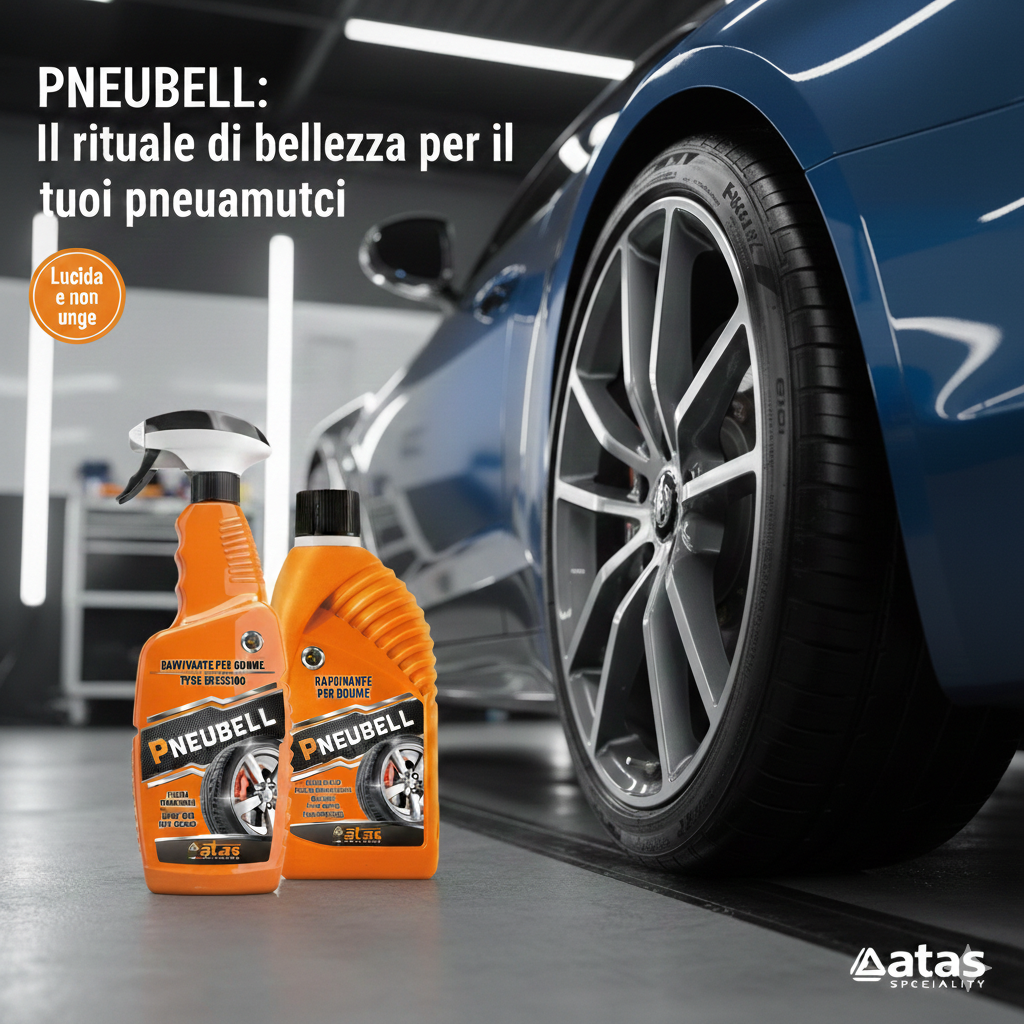 Atas Pneubell 750 ml – Reifenauffrischer und -schutz für schwarze Reifen | Schweiz