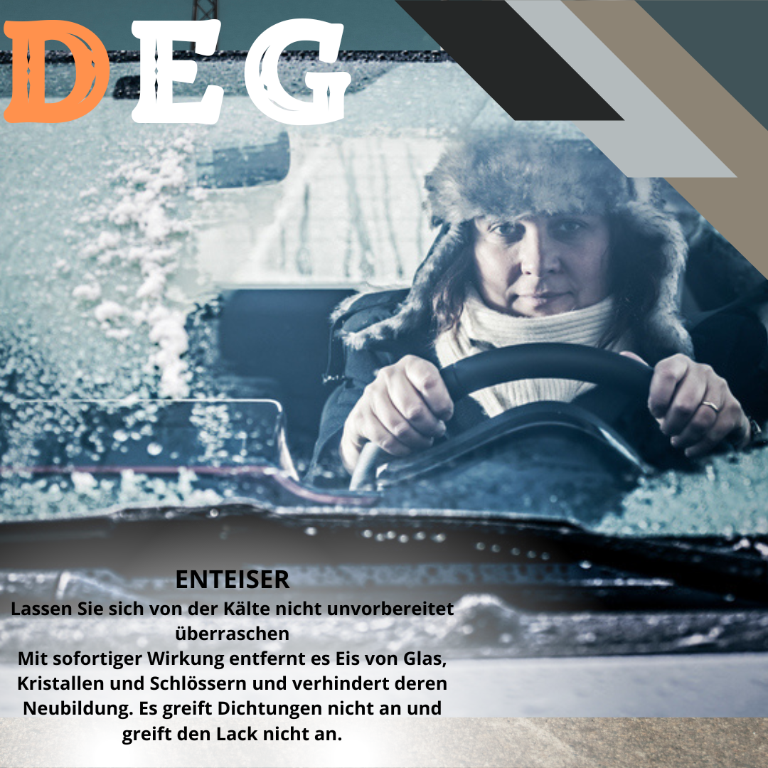 Atas Deg - Dégivrant instantané pour vitres et serrures | Spray 300 ml et liquide 750 ml | Suisse 