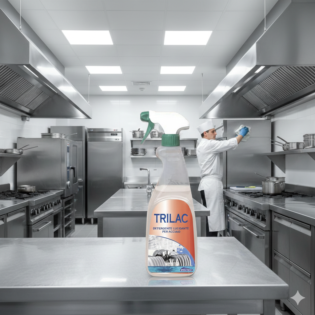 Atas Trilac 750 ml - Produit de polissage et détergent acide pour acier inoxydable | Suisse 